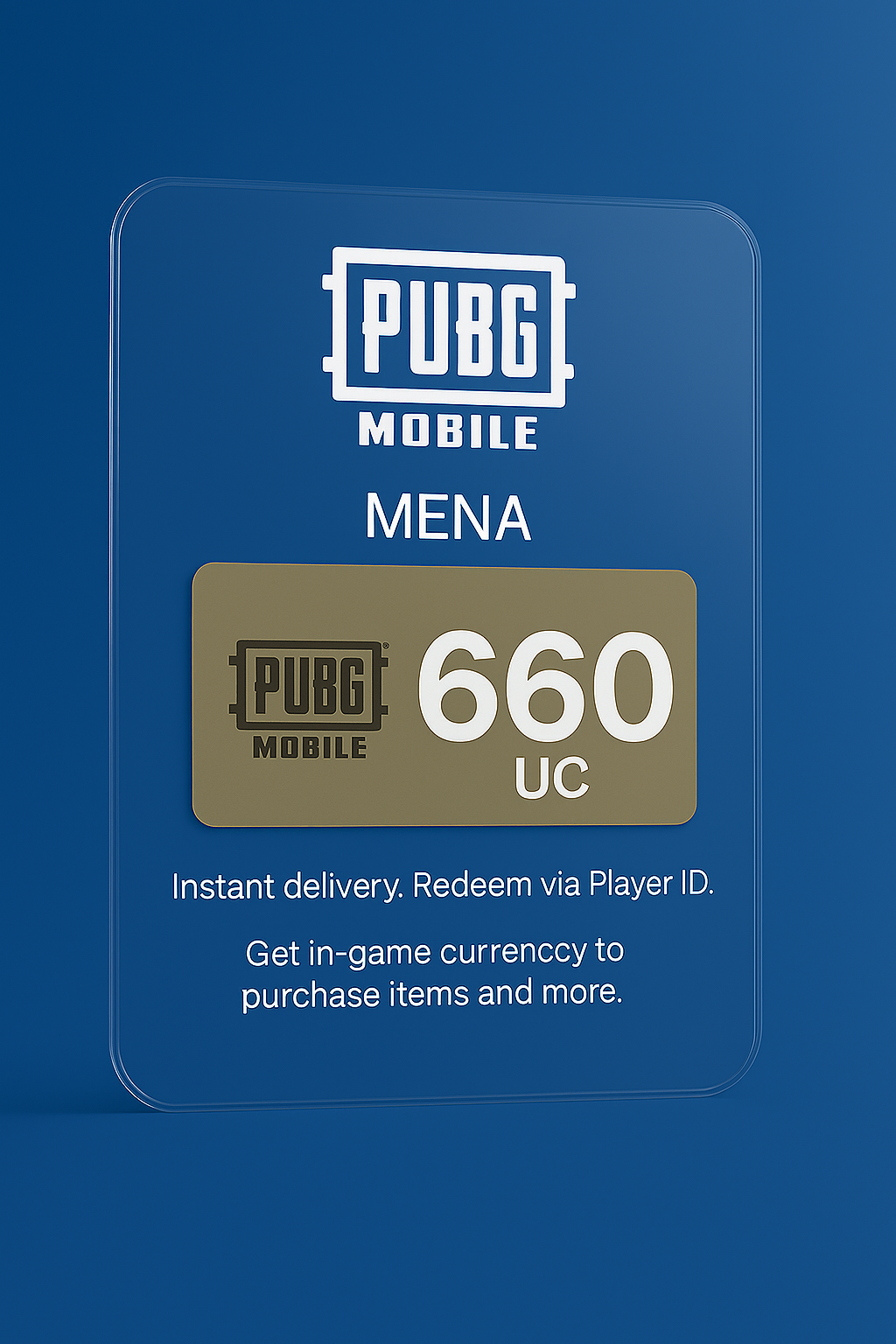 PUBG Mobile 660 UC - MENA Region