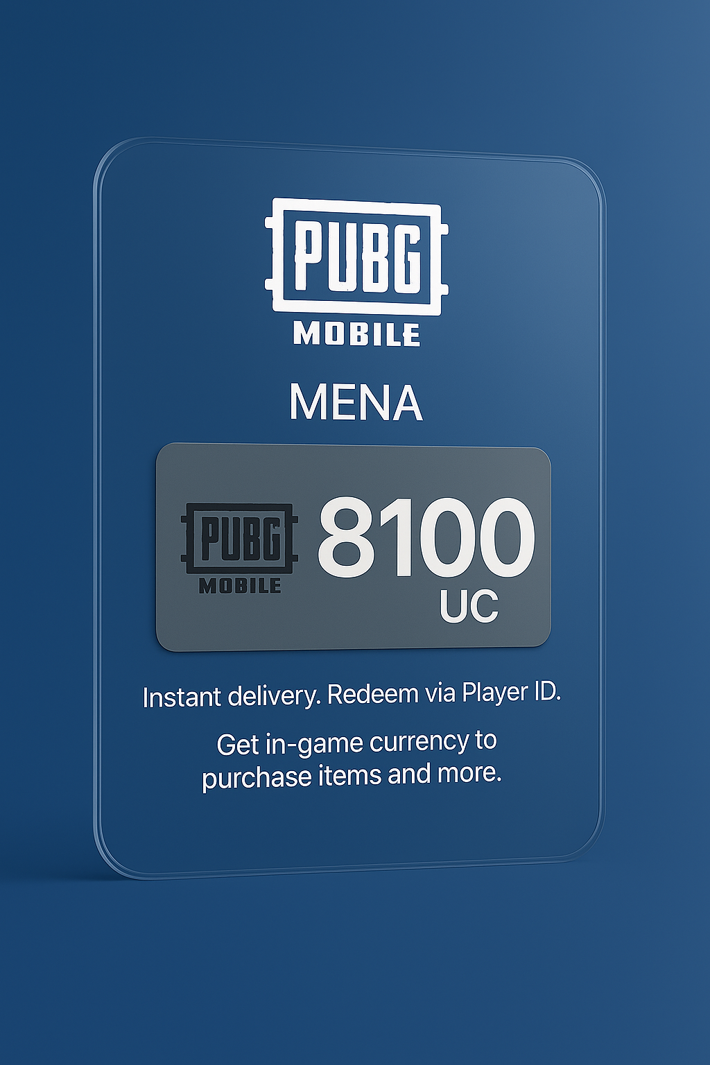 PUBG Mobile 8100 UC - MENA Region