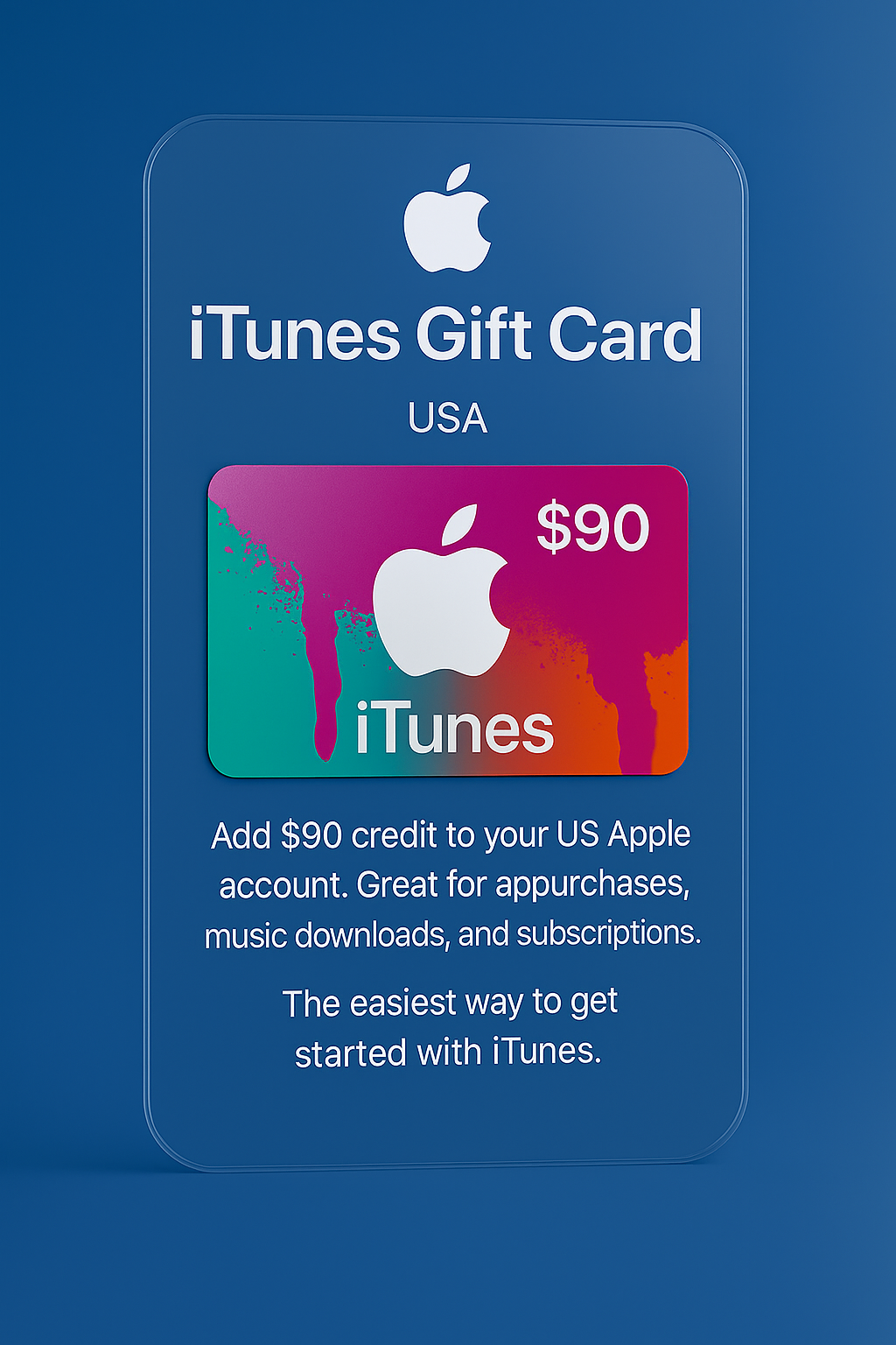 iTunes $90 Gift Card – USA