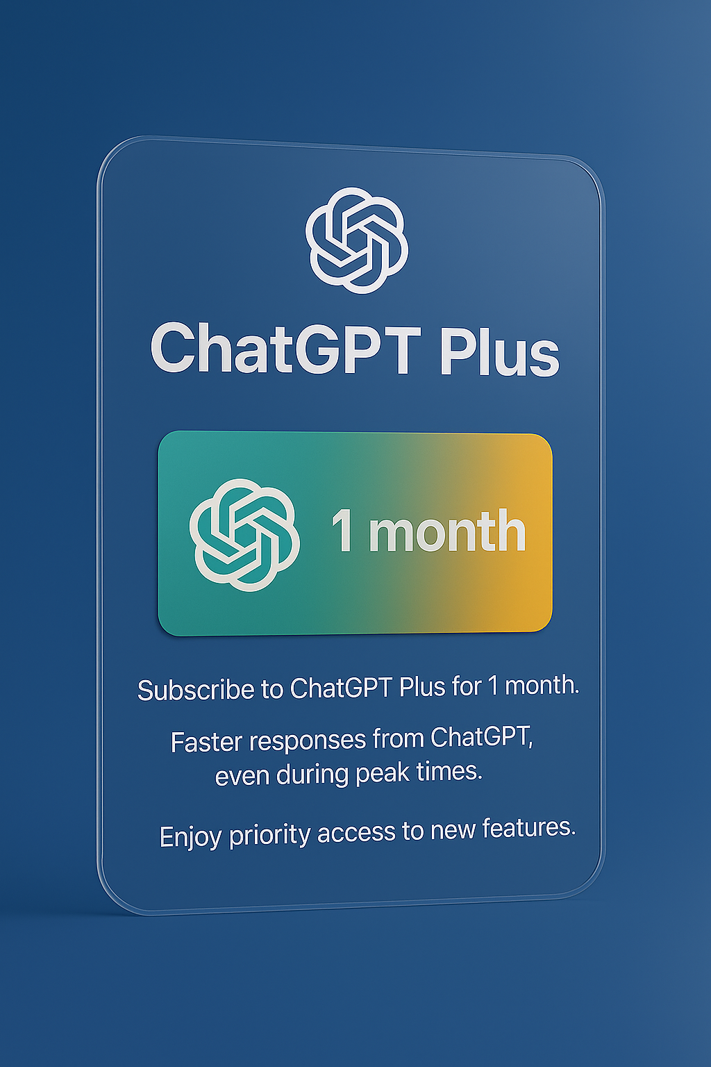 ChatGPT Plus – 1 Month
