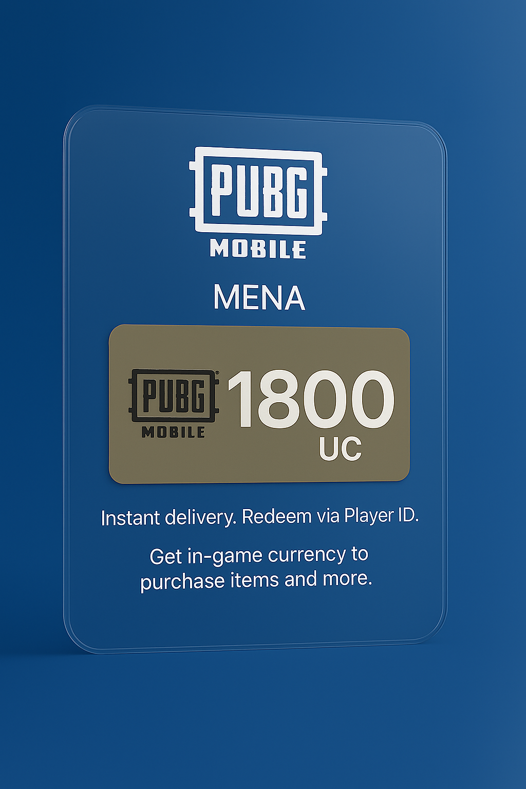 PUBG Mobile 1800 UC - MENA Region