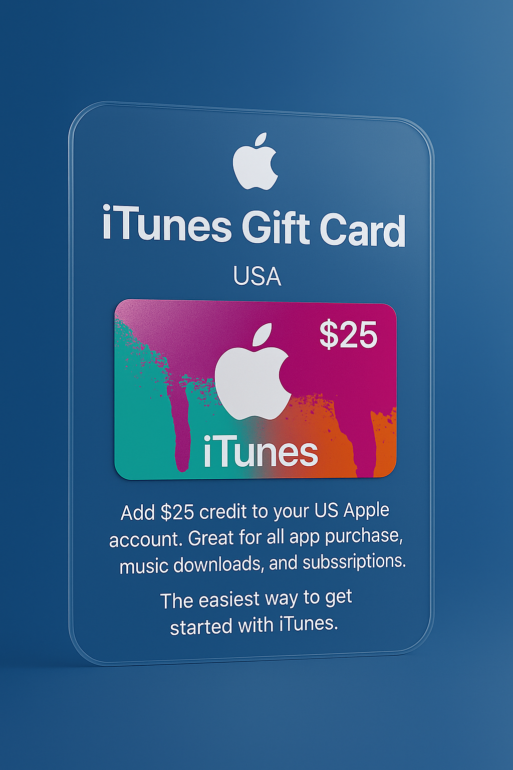 iTunes $25 Gift Card – USA