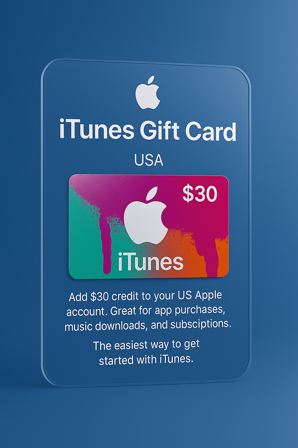 iTunes $30 Gift Card – USA